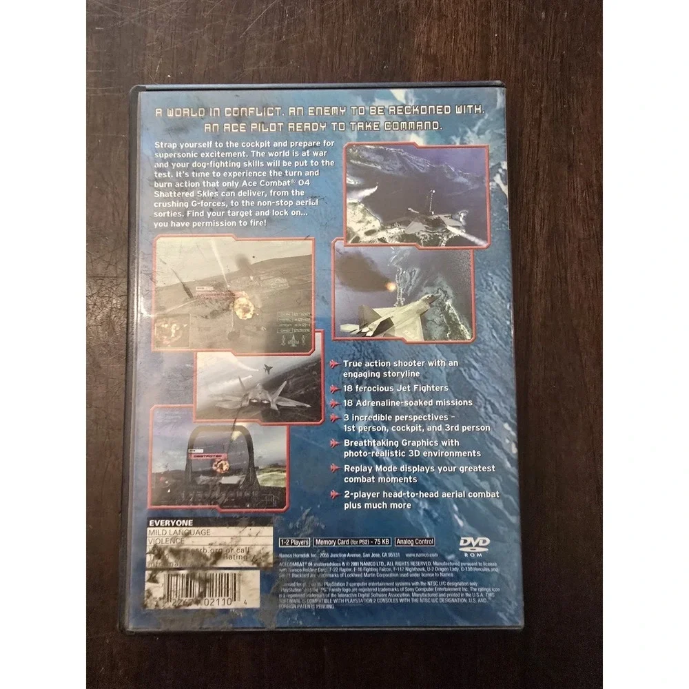 Ace Combat‎ 04: Shattered Skies Playstation 2 complete